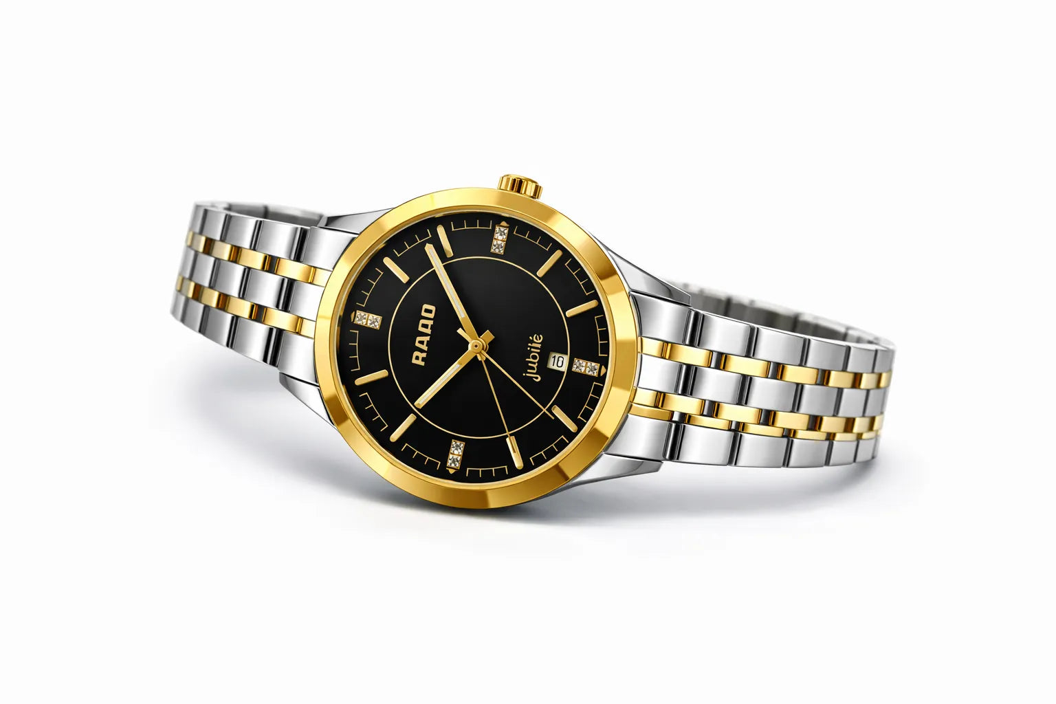 Rado Jubile Classic – Two Tone Stainless Steel Chain (White Dial)