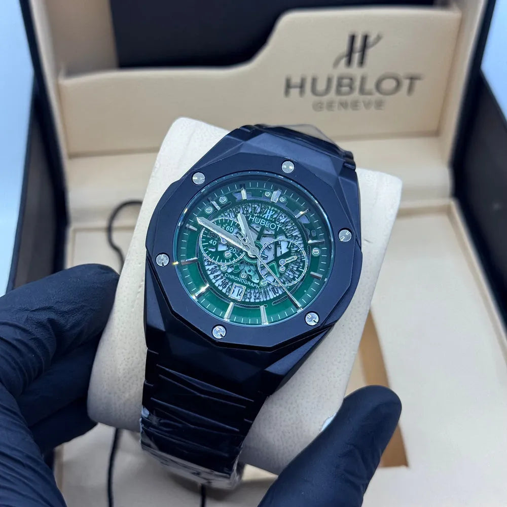 Hublot Diamond Cut – Full Grey Stainless Steel Edition
