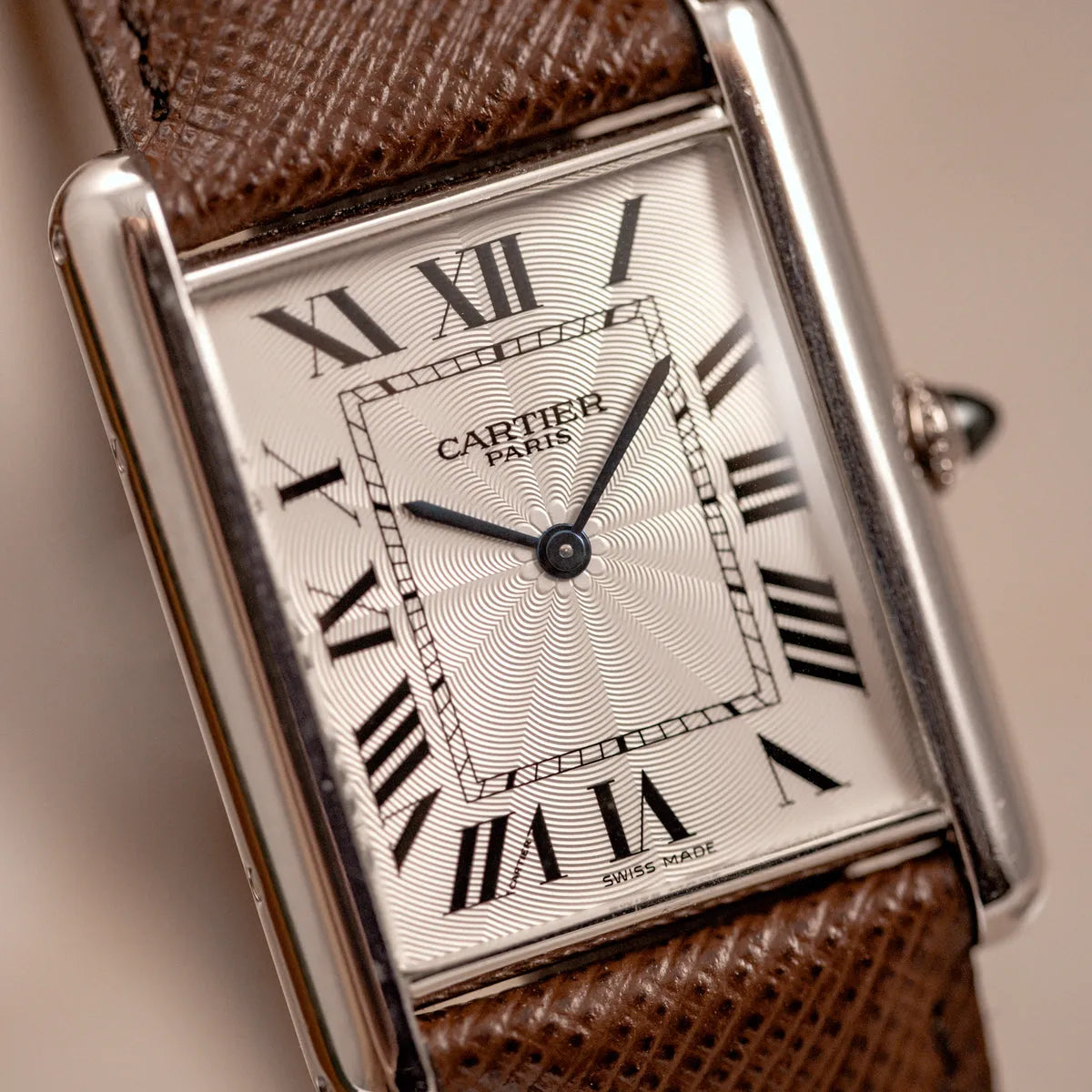 Cartier Classic Tank – Black Leather Strap Edition