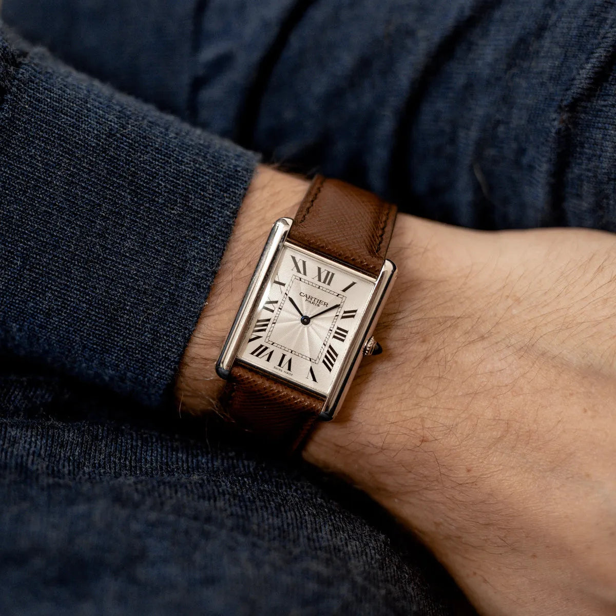 Cartier Classic Tank – Black Leather Strap Edition