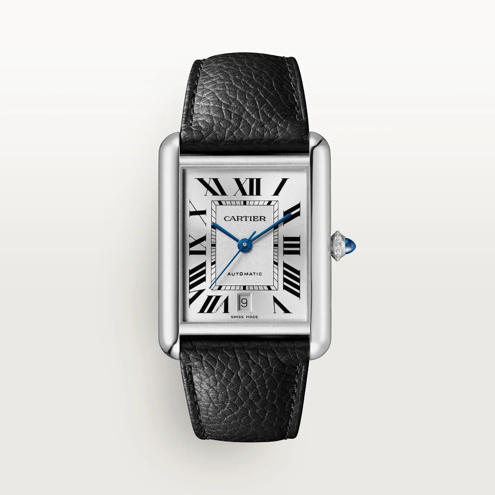Cartier Classic Tank – Black Leather Strap Edition