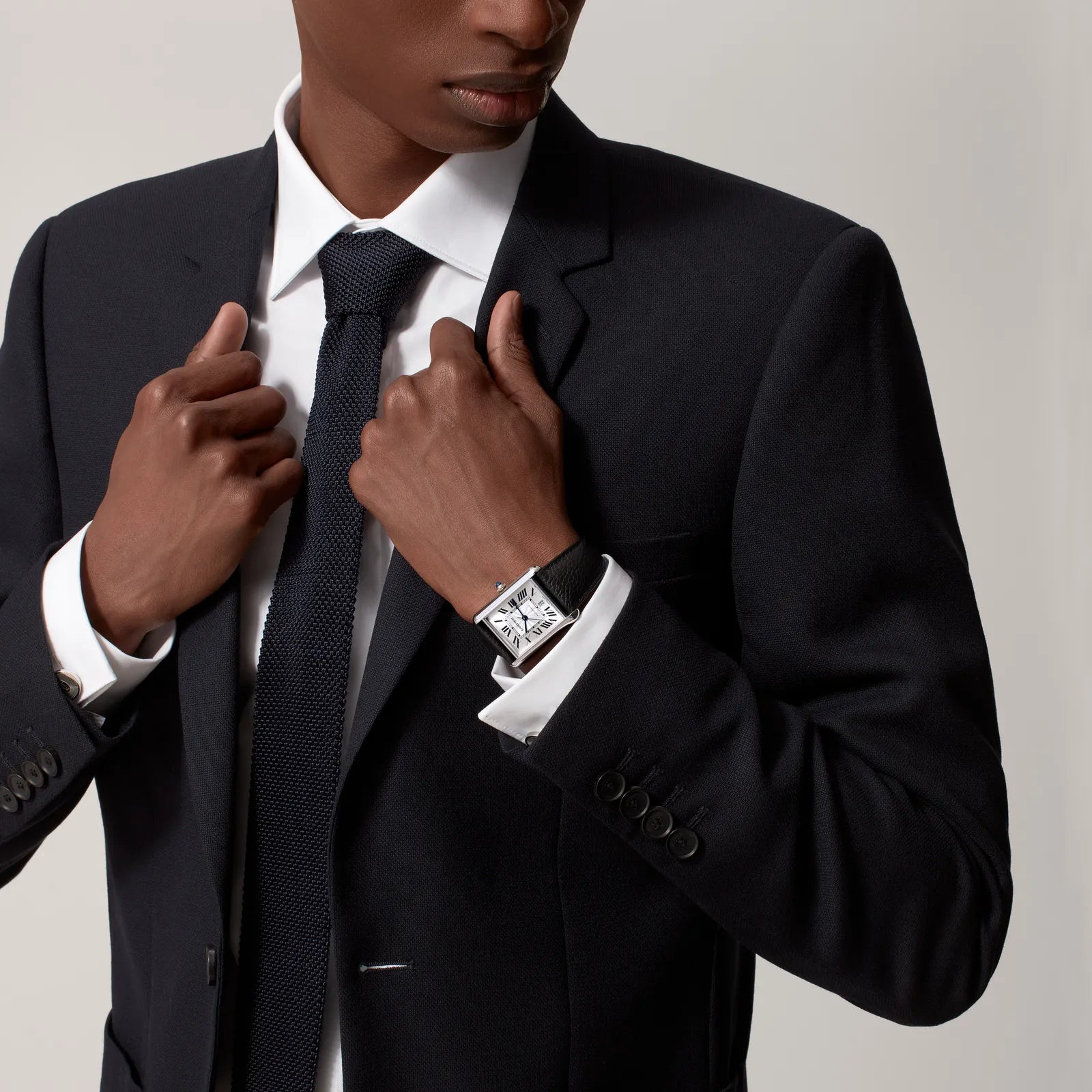 Cartier Classic Tank – Black Leather Strap Edition
