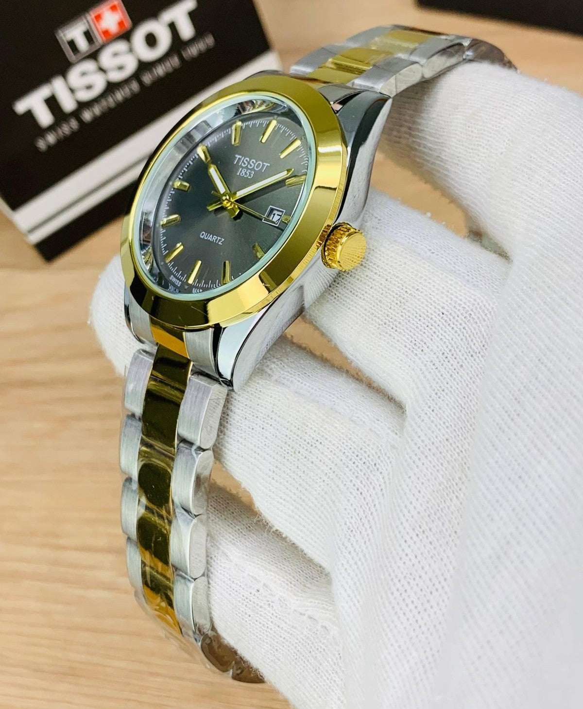 Tissot Tissot Gentleman Silver Stainless Steel Silver Dial Quartz Watch for Men's