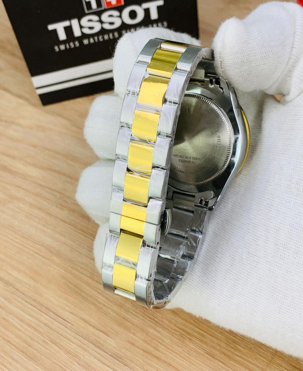 Tissot Tissot Gentleman Silver Stainless Steel Silver Dial Quartz Watch for Men's