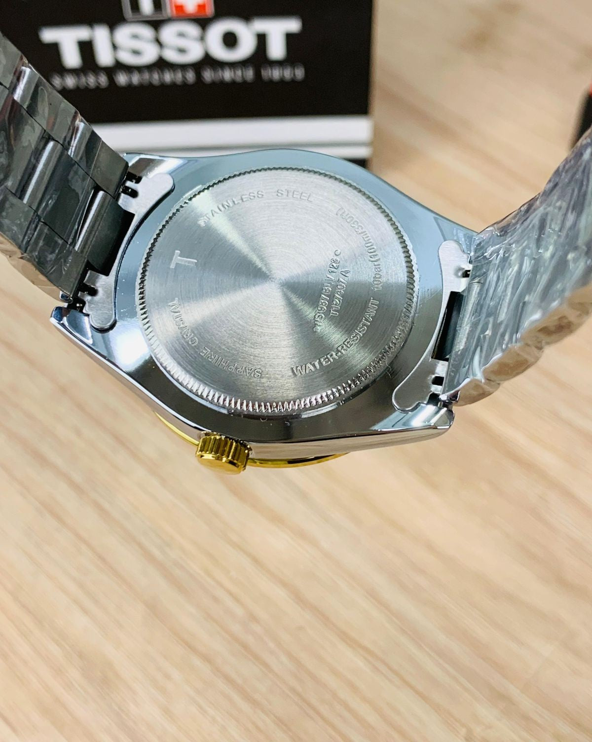 Tissot Tissot Gentleman Silver Stainless Steel Silver Dial Quartz Watch for Men's