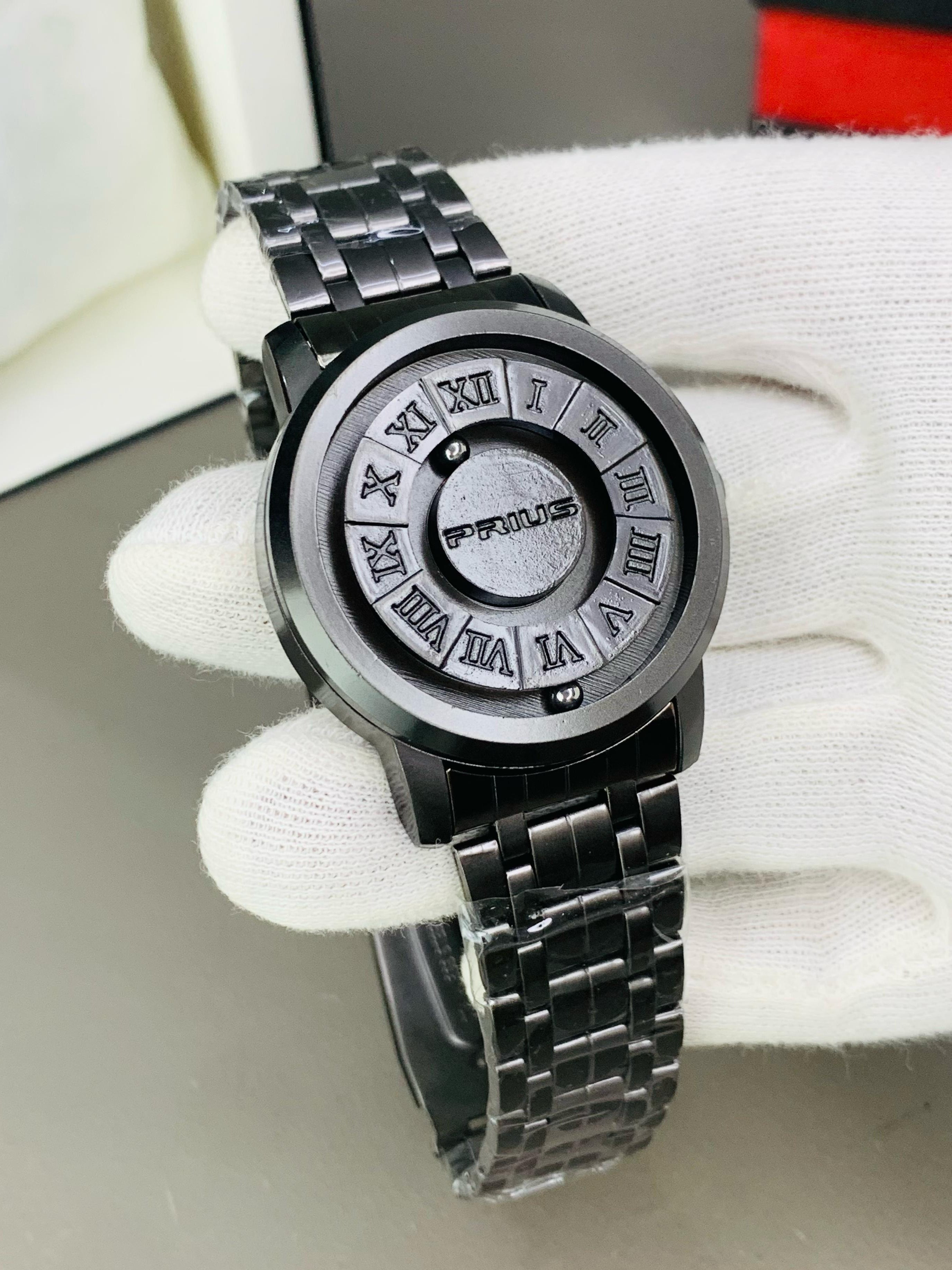 Magnetic Ball Wristwatch Waterproof Stainless Steel