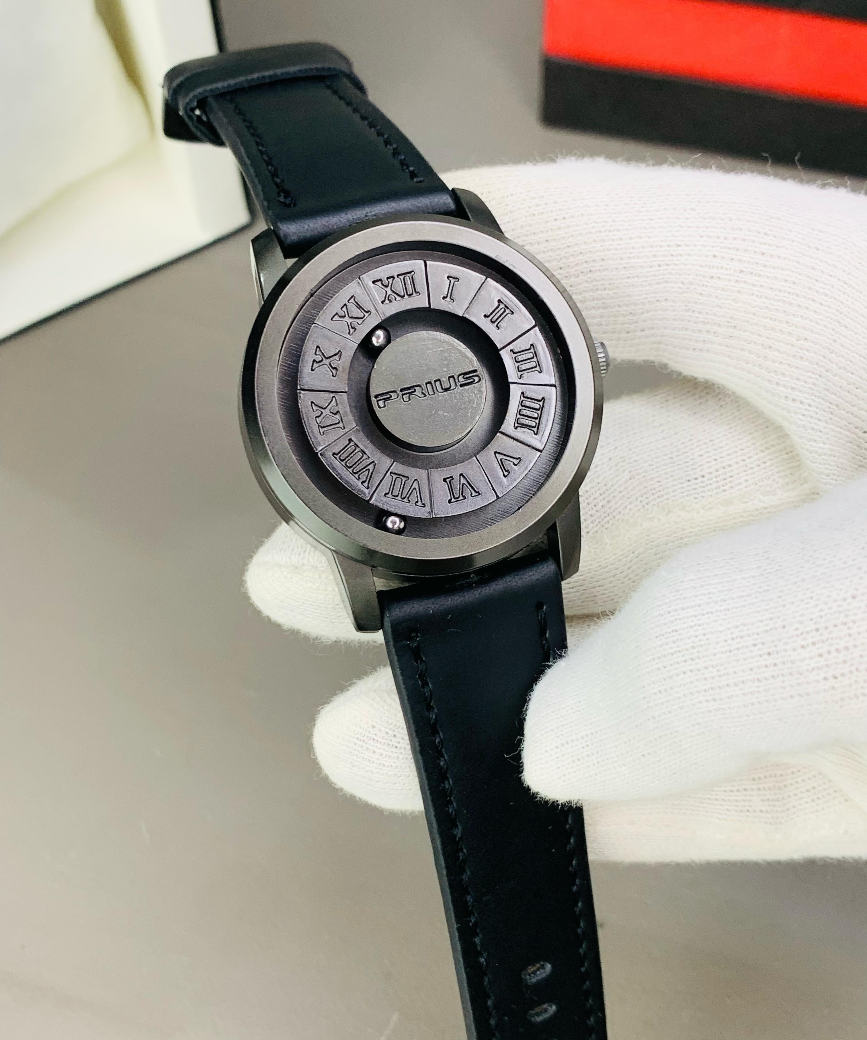 PRIUS Original ( Black Strap With Black Dial )