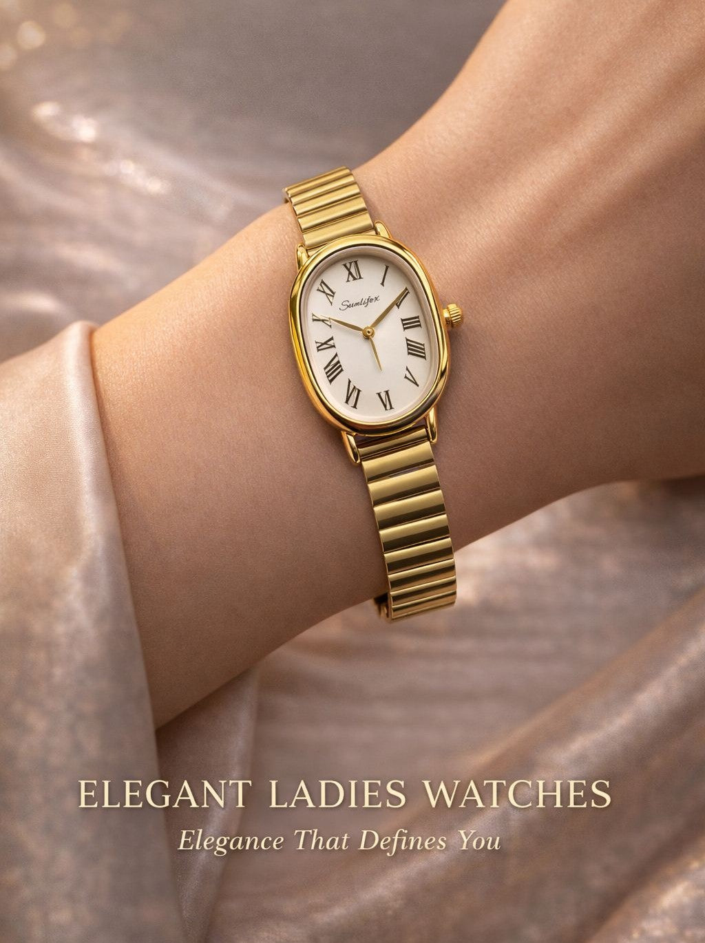 SUNLIFEX Original Women’s Watch – Vintage Oval Design