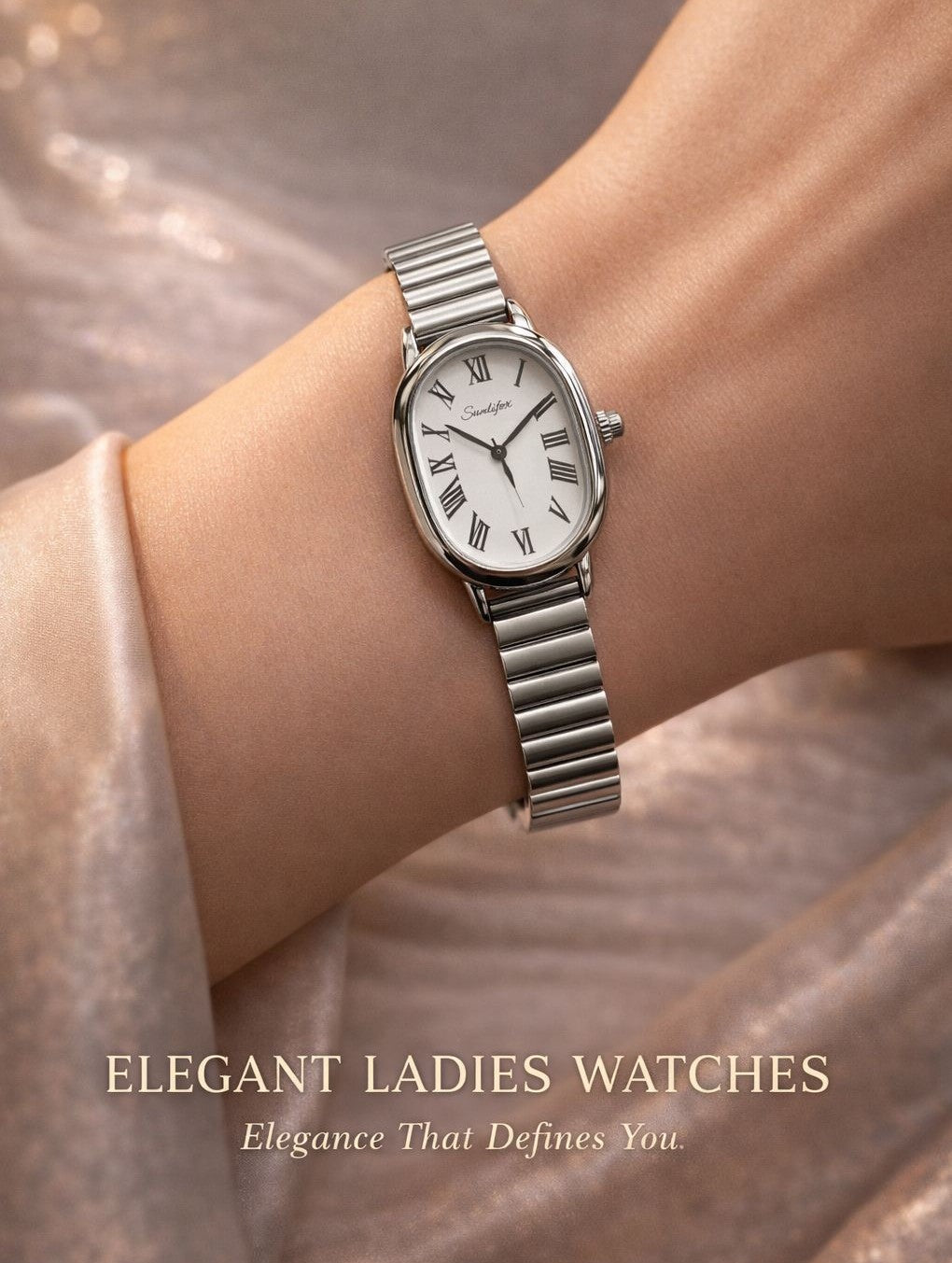 SUNLIFEX Original Women’s Watch – Vintage Oval Design