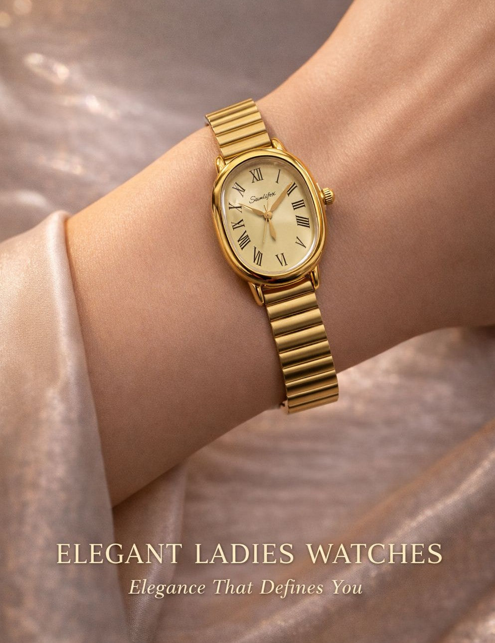 SUNLIFEX Original Women’s Watch – Vintage Oval Design