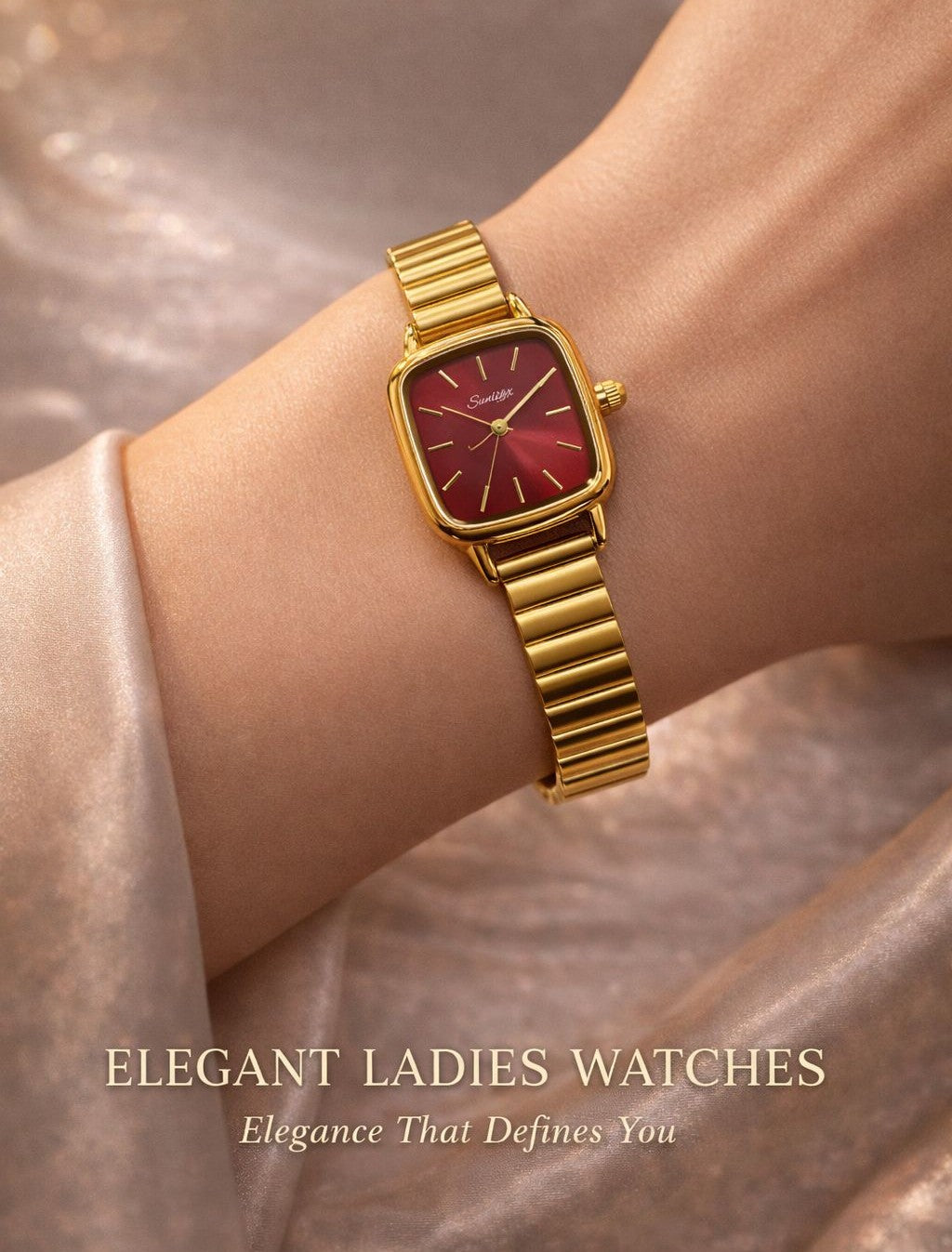 SUNLIFEX Original Women’s Watch – Vintage Square Design
