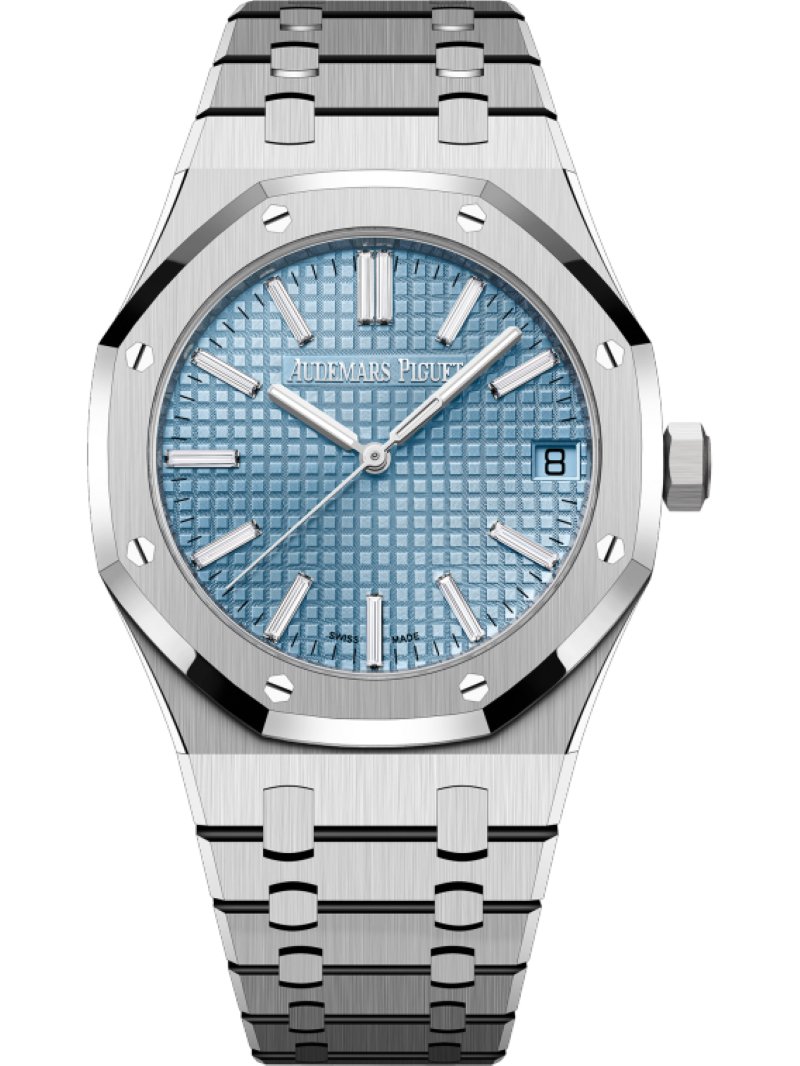 Audemars Piguet Royal Oak Silver Chain (White & Blue Dial)